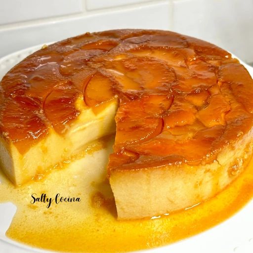 Peach Flan Dessert